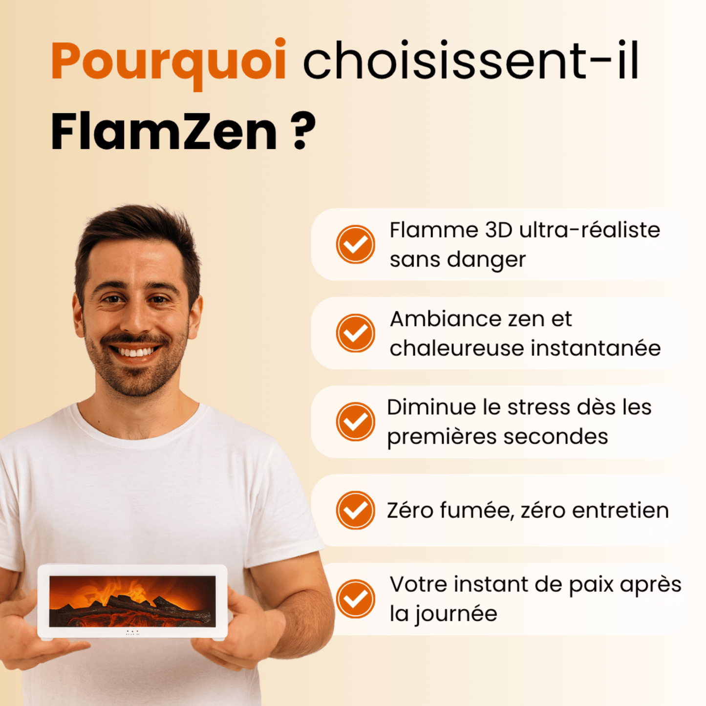 FlamZen - Diffuseur & Humidificateur Cheminée