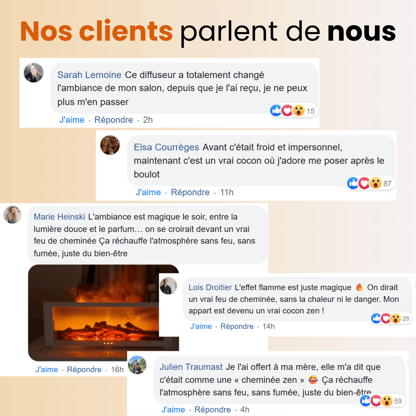 FlamZen - Diffuseur & Humidificateur Cheminée
