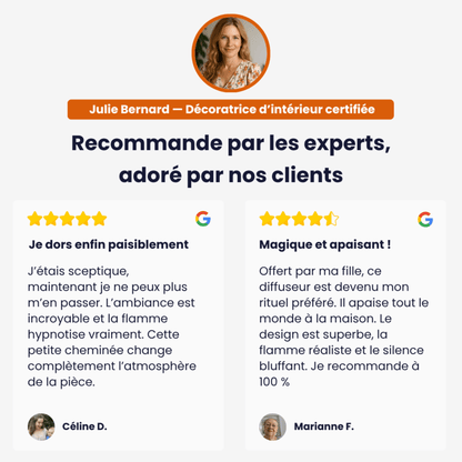 FlamZen - Diffuseur & Humidificateur Cheminée